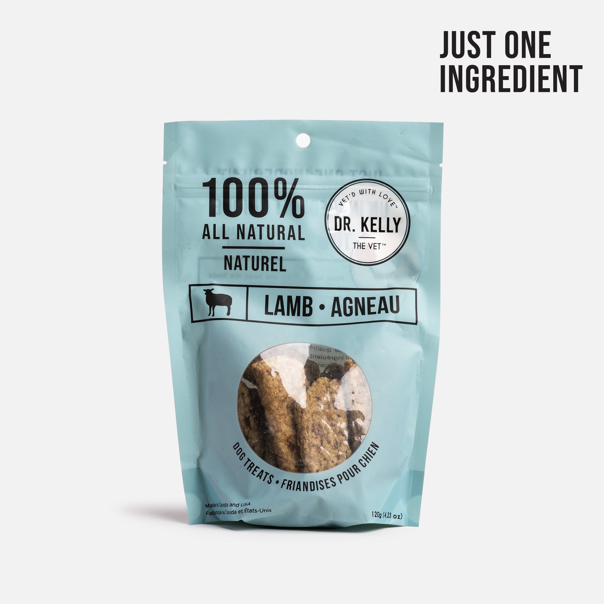 Dr. Kelly 100% Natural Lamb Dog Treats - Vet-Approved